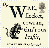 Burns - To a Mouse Stamp